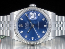 Rolex Datejust 36 Blu Jubilee Blue Jeans Diamonds  16234